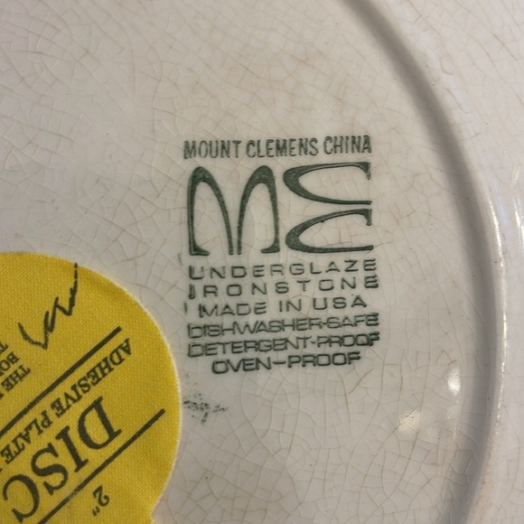 Vintage 1973 Calendar Plate Mount Clemens Ironstone - Picture 4 of 6